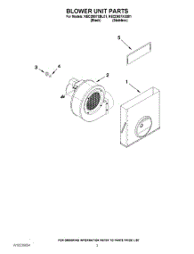 02 - Blower Unit Parts parts for Kitchenaid Cooktop KECD807XBL01 / from AppliancePartsPros.com