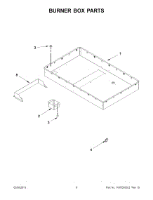 03 - Burner Box Parts parts for Kitchenaid Cooktop KECD867XBL02 / from AppliancePartsPros.com