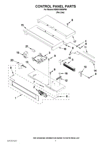 04 - Control Panel Parts parts for Kitchenaid Oven KEBS109BSP00 / from AppliancePartsPros.com