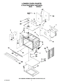 02 - Lower Oven Parts parts for Kitchenaid Oven KEBK276BSS00 / from AppliancePartsPros.com