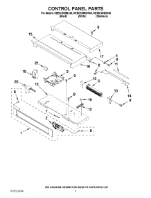 04 - Control Panel Parts parts for Kitchenaid Oven KEBS109BBL00 / from AppliancePartsPros.com