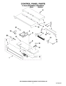 06 - Control Panel Parts parts for Kitchenaid Oven KEBK206BBL00 / from AppliancePartsPros.com