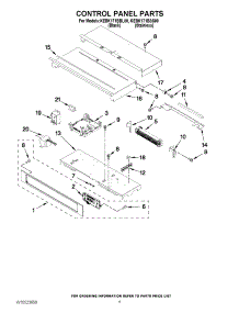 04 - Control Panel Parts parts for Kitchenaid Oven KEBK171BBL00 / from AppliancePartsPros.com