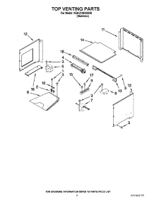 05 - Top Venting Parts parts for Kitchenaid Oven KEHU309SSS06 / from AppliancePartsPros.com