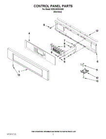 02 - Control Panel Parts parts for Kitchenaid Oven KEHU309SSS05 / from AppliancePartsPros.com