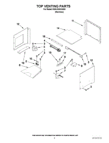 05 - Top Venting Parts parts for Kitchenaid Oven KEHU309SSS05 / from AppliancePartsPros.com
