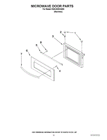 08 - Microwave Door Parts parts for Kitchenaid Oven KEHU309SSS05 / from AppliancePartsPros.com