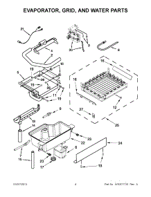 02 - Evaporator, Grid, And Water Parts parts for Kitchenaid Ice Maker KUIC15PLXS3 / from AppliancePartsPros.com