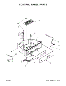 05 - Control Panel Parts parts for Kitchenaid Ice Maker KUIC15PRXS3 / from AppliancePartsPros.com