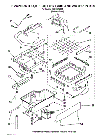 02 - Evaporator, Ice Cutter Grid And Water Parts parts for Kitchenaid Ice Maker KUIC18PNXS2 / from AppliancePartsPros.com