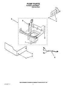 03 - Pump Parts parts for Kitchenaid Ice Maker KUIC18NNXS1 / from AppliancePartsPros.com
