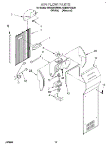 11 - Air Flow parts for Kitchenaid Refrigerator KSRS25FBWH00 / from AppliancePartsPros.com