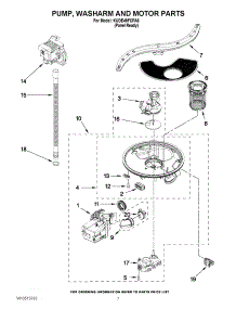 06 - Pump, Washarm And Motor Parts parts for Kitchenaid Dishwasher KUDE40FXPA6 / from AppliancePartsPros.com