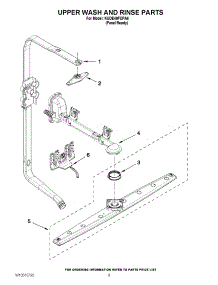 07 - Upper Wash And Rinse Parts parts for Kitchenaid Dishwasher KUDE40FXPA6 / from AppliancePartsPros.com