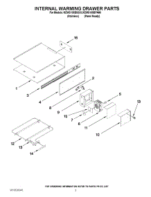 02 - Internal Warming Drawer Parts parts for Kitchenaid Warming Drawer KEWS105BPA00 / from AppliancePartsPros.com