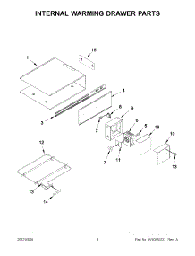 02 - Internal Warming Drawer Parts parts for Kitchenaid Warming Drawer KEWS145SPA04 / from AppliancePartsPros.com
