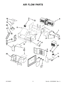 04 - Air Flow Parts parts for Kitchenaid Microwave KHMC1857BSP0 / from AppliancePartsPros.com