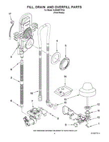 04 - Fill, Drain And Overfill Parts parts for Kitchenaid Dishwasher KUDS40FVPA0 / from AppliancePartsPros.com