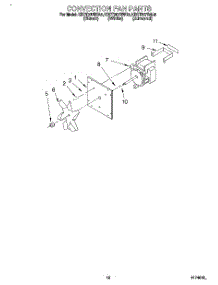 09 - Convection Fan parts for Kitchenaid Range KDDT207BAL8 / from AppliancePartsPros.com