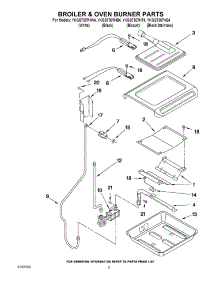 06 - Broiler & Oven Burner Parts parts for Kitchenaid Range YKGST307HS4 / from AppliancePartsPros.com