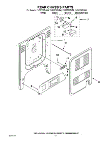 08 - Rear Chassis Parts parts for Kitchenaid Range YKGST307HW4 / from AppliancePartsPros.com