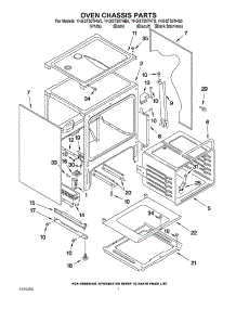 05 - Oven Chassis Parts parts for Kitchenaid Range YKGST307HS0 / from AppliancePartsPros.com