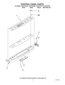 03 - Control Panel Parts parts for Kitchenaid Range YKGST307HT3 / from AppliancePartsPros.com