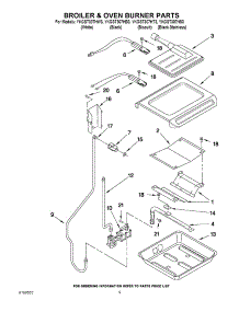 06 - Broiler & Oven Burner Parts parts for Kitchenaid Range YKGST307HT3 / from AppliancePartsPros.com