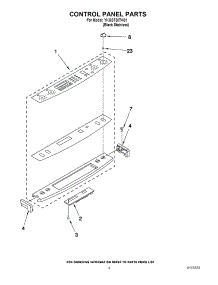 03 - Control Panel Parts parts for Kitchenaid Range YKGST307HS1 / from AppliancePartsPros.com
