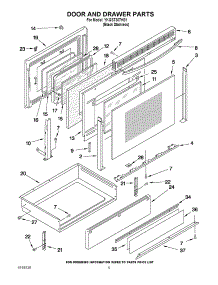 04 - Door And Drawer Parts parts for Kitchenaid Range YKGST307HS1 / from AppliancePartsPros.com
