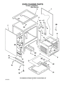 05 - Oven Chassis Parts parts for Kitchenaid Range YKGST307HS1 / from AppliancePartsPros.com