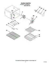 07 - Oven Parts parts for Kitchenaid Range YKGST307HS1 / from AppliancePartsPros.com