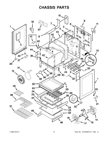 03 - Chassis Parts parts for Kitchenaid Range KERS208XSS3 / from AppliancePartsPros.com