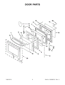 04 - Door Parts parts for Kitchenaid Range KERS208XSS3 / from AppliancePartsPros.com