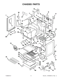 03 - Chassis Parts parts for Kitchenaid Range YKERS206XS3 / from AppliancePartsPros.com