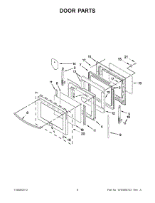 04 - Door Parts parts for Kitchenaid Range YKERS206XS3 / from AppliancePartsPros.com