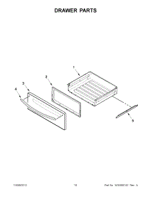 05 - Drawer Parts parts for Kitchenaid Range YKERS206XS3 / from AppliancePartsPros.com
