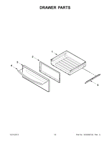 05 - Drawer Parts parts for Kitchenaid Range KERS206XSS3 / from AppliancePartsPros.com
