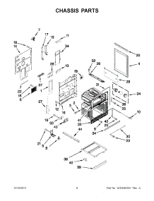 04 - Chassis Parts parts for Kitchenaid Range KDRS505XSS03 / from AppliancePartsPros.com