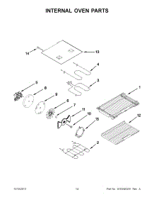 07 - Internal Oven Parts parts for Kitchenaid Range KDRS505XSS03 / from AppliancePartsPros.com