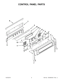 02 - Control Panel Parts parts for Kitchenaid Range KERS507XSS02 / from AppliancePartsPros.com