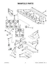 03 - Manifold Parts parts for Kitchenaid Range KGRS505XWH04 / from AppliancePartsPros.com