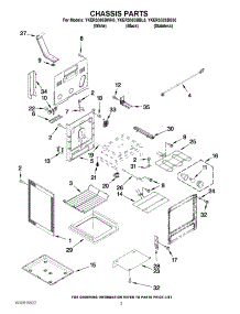 03 - Chassis Parts parts for Kitchenaid Range YKERS303BSS0 / from AppliancePartsPros.com