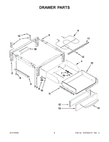 04 - Drawer Parts parts for Kitchenaid Oven YKERS807SP04 / from AppliancePartsPros.com