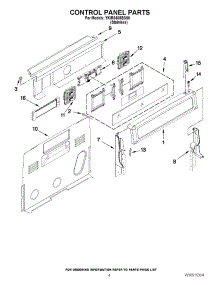 03 - Control Panel Parts parts for Kitchenaid Range YKIRS608BSS0 / from AppliancePartsPros.com