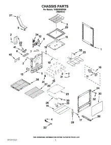 04 - Chassis Parts parts for Kitchenaid Range YKIRS608BSS0 / from AppliancePartsPros.com