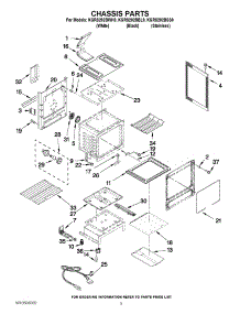 03 - Chassis Parts parts for Kitchenaid Range KGRS202BSS0 / from AppliancePartsPros.com