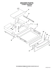 06 - Drawer Parts parts for Kitchenaid Range KIRS608BSS0 / from AppliancePartsPros.com