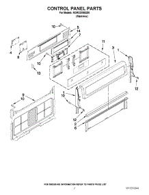 02 - Control Panel Parts parts for Kitchenaid Range KGRS308BSS0 / from AppliancePartsPros.com