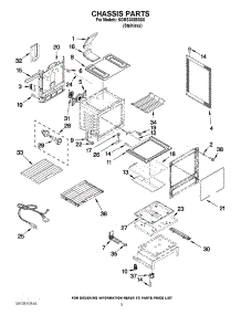 03 - Chassis Parts parts for Kitchenaid Range KGRS308BSS0 / from AppliancePartsPros.com